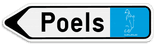 Informatiebord pijl reflecterend met je eigen opdruk