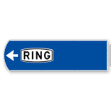 Handwegwijzer groot linkswijzend met picto RING 1623x481mm