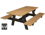 Picknicktafel Campus - type Oslo - Bicolor