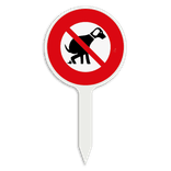 Einschlag-Schild PVC mit Piktogramm 