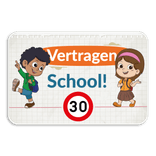 Informatiebord - Graag traag - Schoolzone
