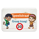 Informatiebord - Graag traag - Speelstraat