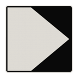 Scheepvaartbord BPR F.2a rechts - Richtingaanduiding met zijborden