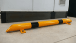 Rammschutzbalk Stahl Ø76mm – gelb/schwarz – verschiedene Längen