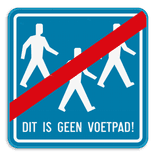 Informatiebord vierkant reflecterend met je eigen opdruk
