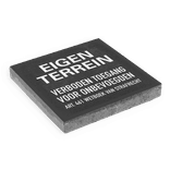 Symbooltegel beton 300x300mm - Aanduiding eigen terrein verboden toegang