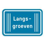 Verkeersbord SB250 G type III - Opgepast langsgroeven