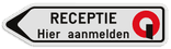 Informatiebord pijl reflecterend met je eigen opdruk
