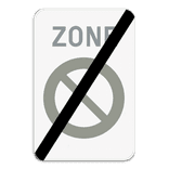 Zonebord SB250 ZE1/ - Einde parkeerverbodszone