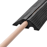 Kabelbeschermer oprolbaar rubber zwart 10 meter
