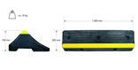 Wielstop Heavy Duty voor zwaar verkeer - 1 meter