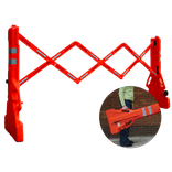 Kunststoff-Scherensperre bis 238 cm – klappbares Absperrgitter