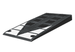 Drempelhulp groot rubber zwart/wit - 450x1000x75mm