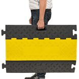 Passage de câbles avec couvercle - 800x600x60mm - 5 passages de câbles 35x35mm