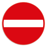 Panneau SB250 - C1 - Sens interdit pout tout conducteur