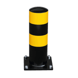 Rampaal staal Ø159mm lengte 500mm met voetplaat