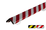 Protection d'angle en plastique 60x48mm - longueur 1 mètre - réfléchissant/vissable