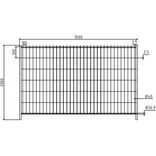 Clôture mobile de chantier Cloud Light 3500x2000mm – 11,5kg