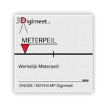 Meetsticker klasse 3 T-7500-B reflecterend wit - eigen ontwerp
