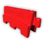 Séparateur de voie en plastique 1000x300x500mm – rouge/blanc – remplissable à l’eau ou au sable