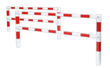 Drehschranke aus Stahl – Doppel-Drehschranke