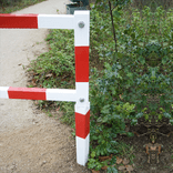 Sluishek dubbel staal rood/wit uitneembaar - diverse afmetingen