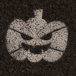 Gabarit de marquage au sol Halloween en PVC (5mm) - Modèle Citrouille