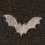 Halloween wegmarkering spuitmal PVC (5mm) - Sjabloon Vlermuis