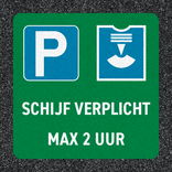 Thermoplast wegmarkering - eigen logo/ontwerp