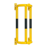 Buisbeschermer staal 180° geel/zwart wandmontage - 1000/1500mm
