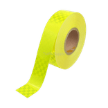 Fluorescerende tape geel - rol 45 meter (50mm)