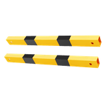 Beschermhek TS3 veiligheidsrailing staal geel/zwart - liggers set 2 stuks