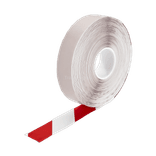 Ruban PermaStripe blanc et rouge pour marquage au sol – 30 m