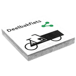 Symbooltegel 300x300mm - Aanduiding deelbakfiets