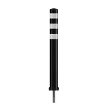 Pole Cone Traffic NSE fixe Ø80mm – noir/blanc – 800 ou 1000mm