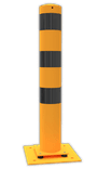 Poteau de protection flexible Ø152 mm jaune/noir