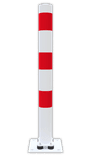 Poteau de protection flexible Ø89 mm blanc/rouge