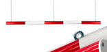 Limiteur de hauteur - rouge/blanc Ø60mm avec oeillets de suspension