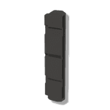 Protecteur de colonne - plastique - élément d'extension