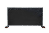 Bâche noire pour clôture de chantier 3410x1750mm – Avec œillets