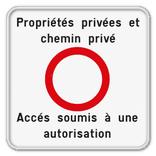 Panneau d'information carré réfléchissant avec votre propre impression