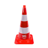 Verkeerskegel 750mm eendelig - klasse 3 reflecterend - met logo