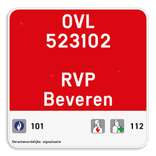 Panneau d'information carré réfléchissant -  impression personnalisée (fichier client requis)