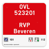Informatiebord vierkant reflecterend met je eigen opdruk