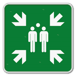 Panneau d'information carré réfléchissant -  impression personnalisée (fichier client requis)