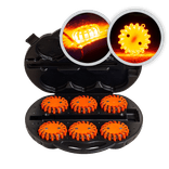 Balises lumineuses LED RoadFLARE orange – kit de 6 avec valise