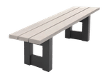 Parkbank zonder rugleuning - Bicolor - type London