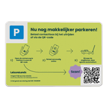 Bord DOR aluminium - parkeren QR-code Leisurelands - 2:3