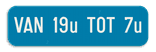 Verkeersbord SB250 G type V onderbord - Aanvulling op de verkeersborden stilstaan en parkeren - 700x200mm