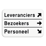 Terreinbord (3:2) - wegwijzer - personaliseerbaar